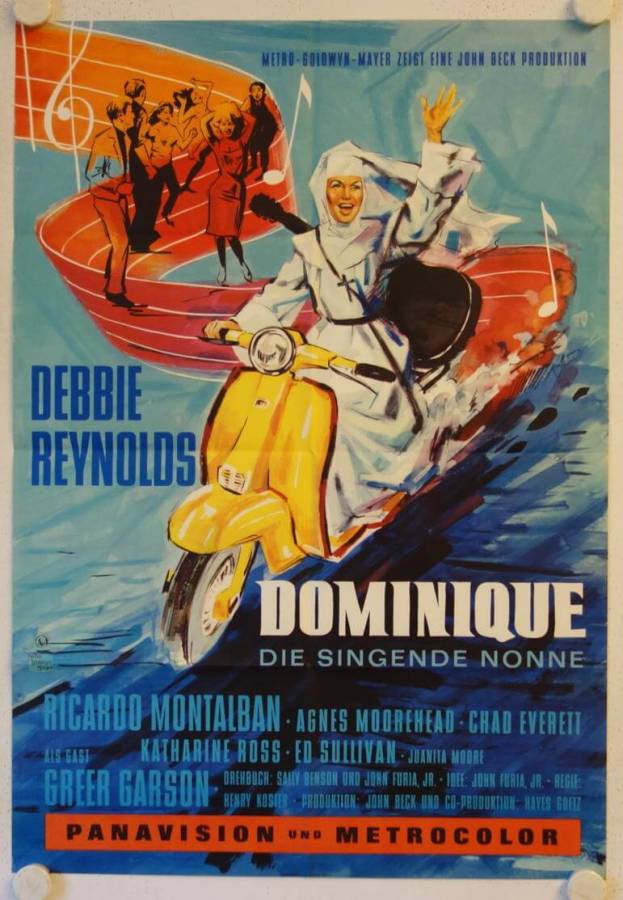 Dominique die singende Nonne originales deutsches Filmplakat